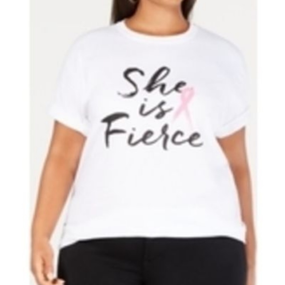 Cold Crush She Is Fierce Pink Ribbon Survivor Tee